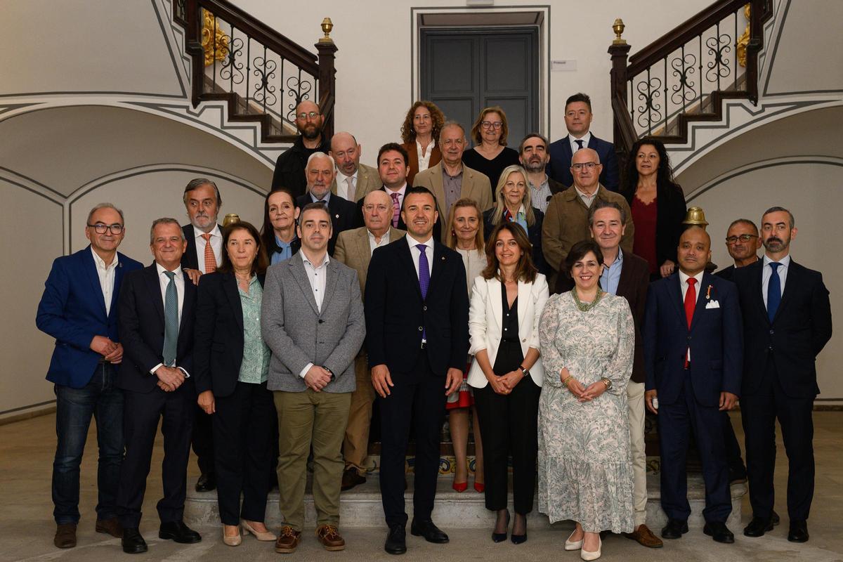 Presentación del ciclo de conferencias sobre Jaume I, en la diputación, el pasado viernes.