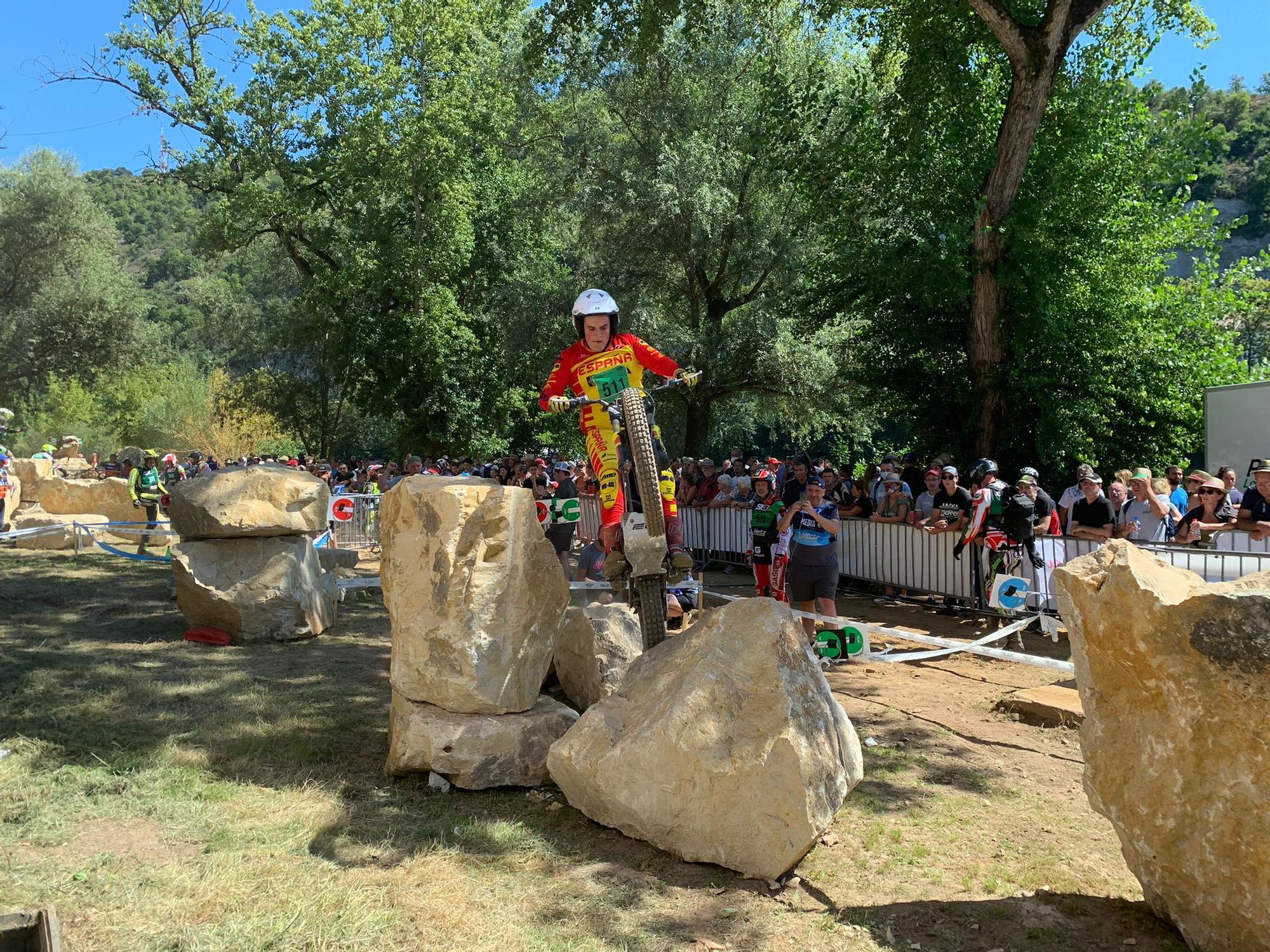 El piloto de Aldán durante uno de los sectores de Cahors.