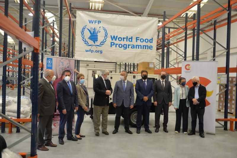 Torres visita la base del Programa Mundial de Alimentos