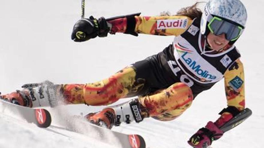 Núria Pau, durant una competició anterior a la Molina