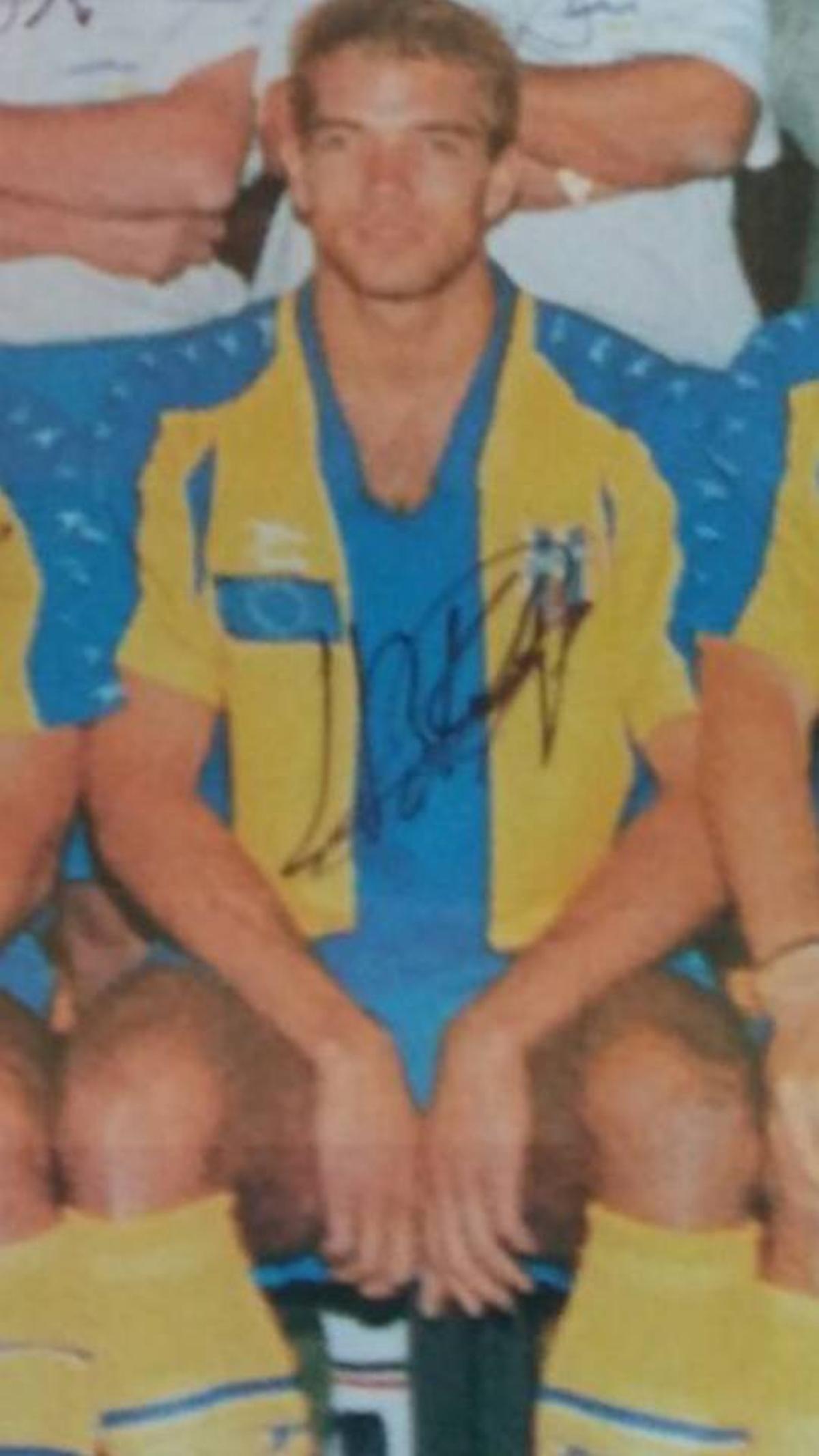 Blanquera, durant la seva etapa al Palamós a Segona A (93-94)