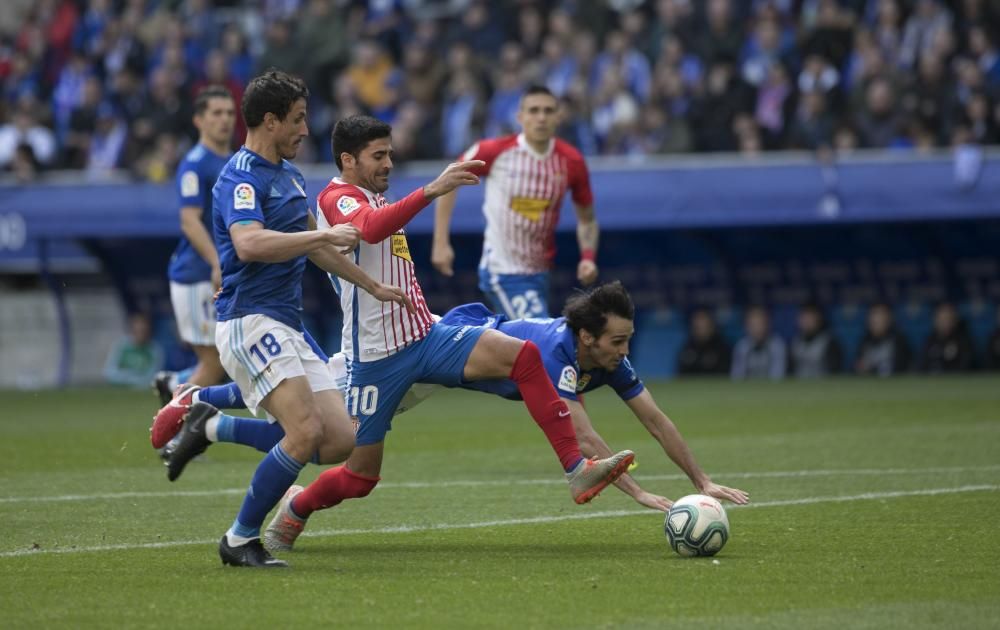 El derbi entre Oviedo y Sporting en imágenes