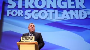 Alex Salmond, en un acto en Glasgow el 14 de octubre de 2016.