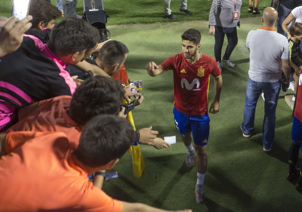 El entrenamiento de La Roja ayer en el Rico Pérez