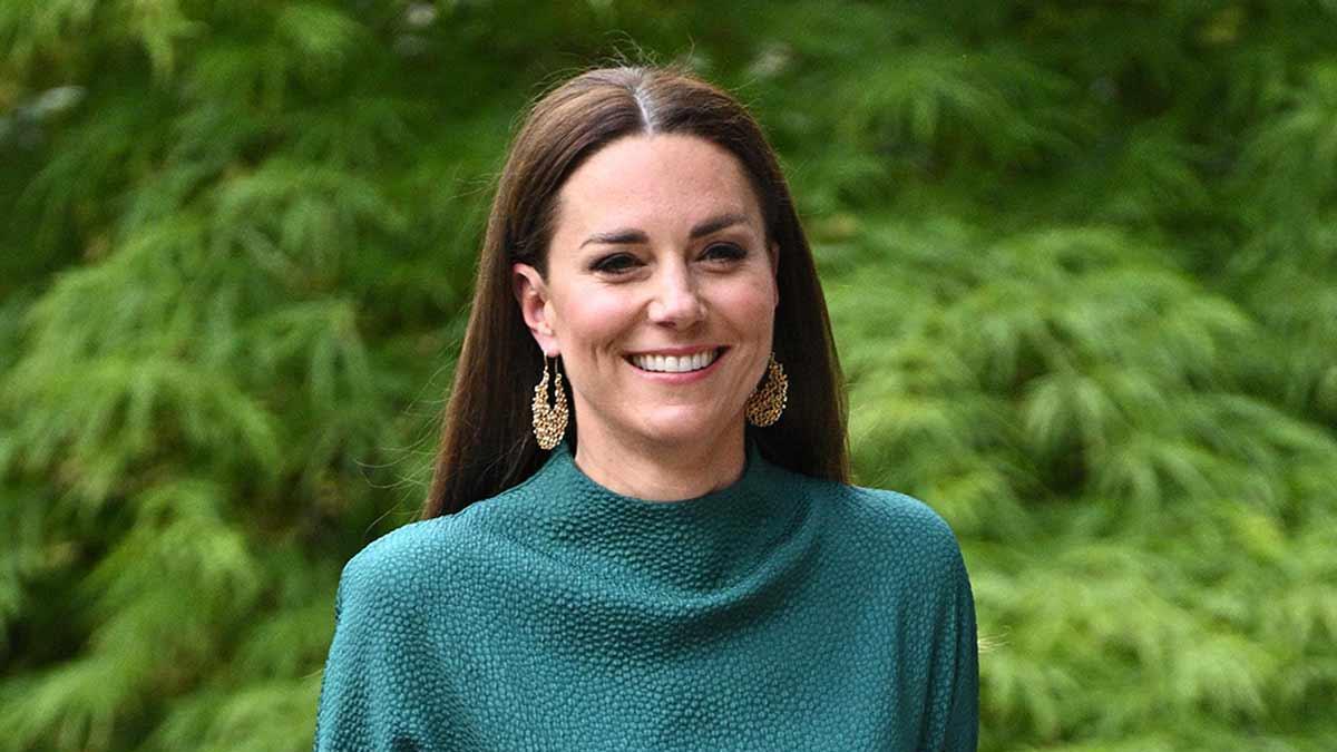 Kate Middleton con vestido verde