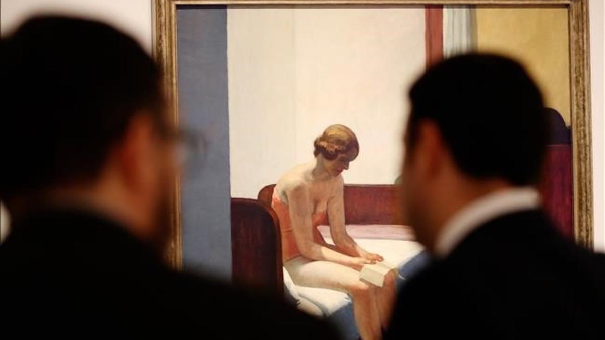 'Habitación de hotel', de Edward Hopper, en la exposición 'Un Thyssen nunca visto'.