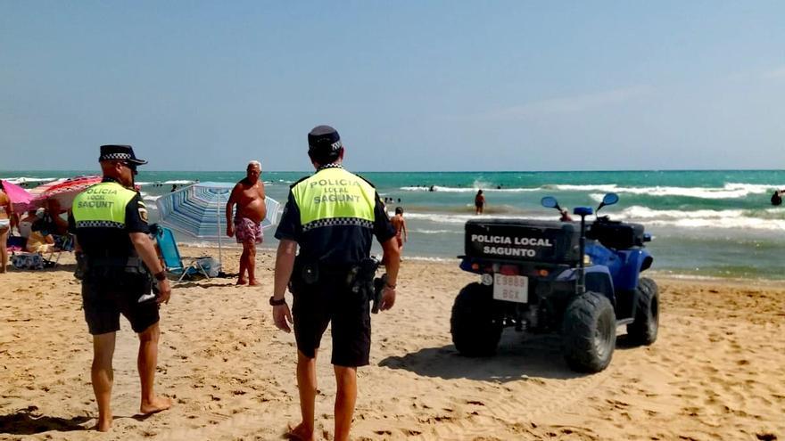 Crecen un 20% los servicios de la Policía de Playa de Sagunt
