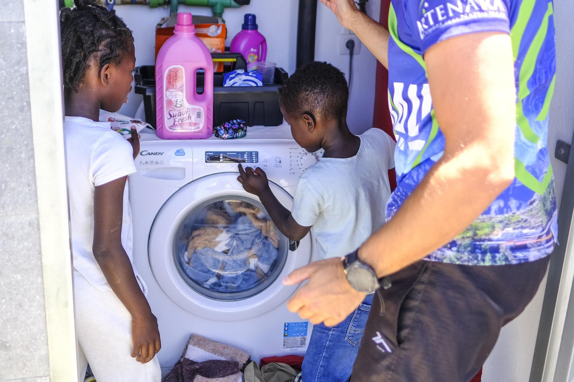 Menores migrantes acogidos en Artenara