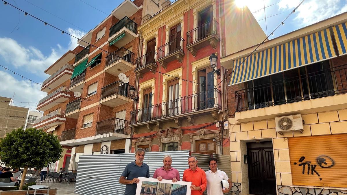 Acto de iniciación de las obras del Ateneo Cultural de Mazarrón.