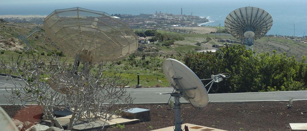 Imagen de una parte de la Estación Espacial de Maspalomas, en el sur de Gran Canaria. | | LP/DLP