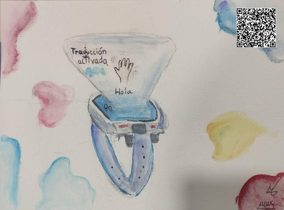 Reloj inteligente Tiny Trad, desarrollado por estudiantes del Colegio Los Olivos)