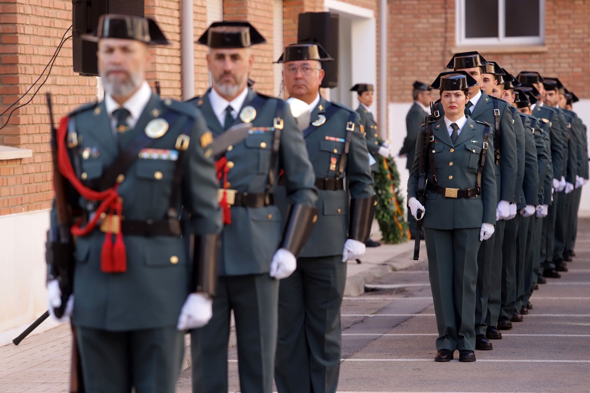 Imagen del acto del 178 aniversario de la fundación de la Guardia Civil, en Málaga.