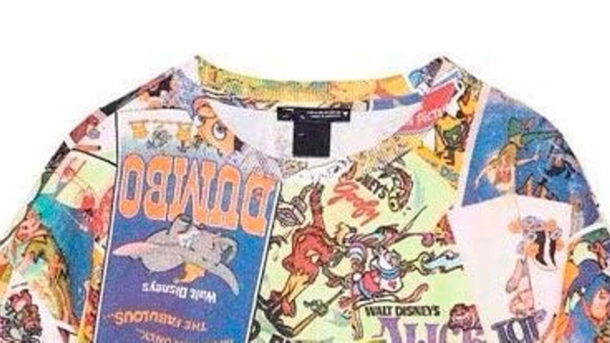 Vestido con estampado Disney, de Zara