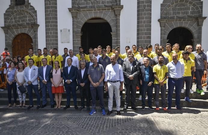 16/08/2017 TEROR. Visita de la UD Las Palmas a la Virgen del Pino en la Básilica de Teror. FOTO: J.PÉREZ CURBELO