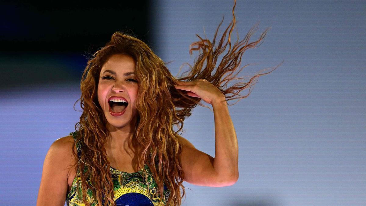 La cantante Shakira durante una actuación