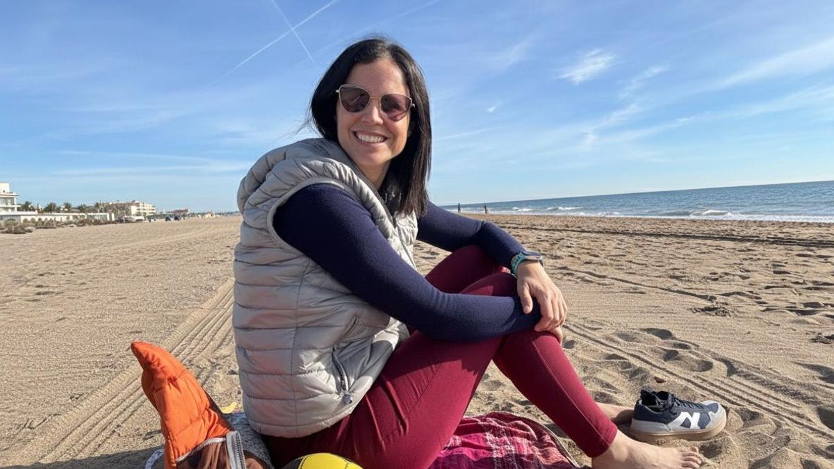 Marta Fraga, en una imagen reciente en la playa.