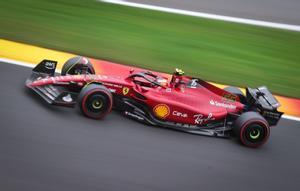 El piloto de Ferrari Carlos Sainz en Spa 2022.