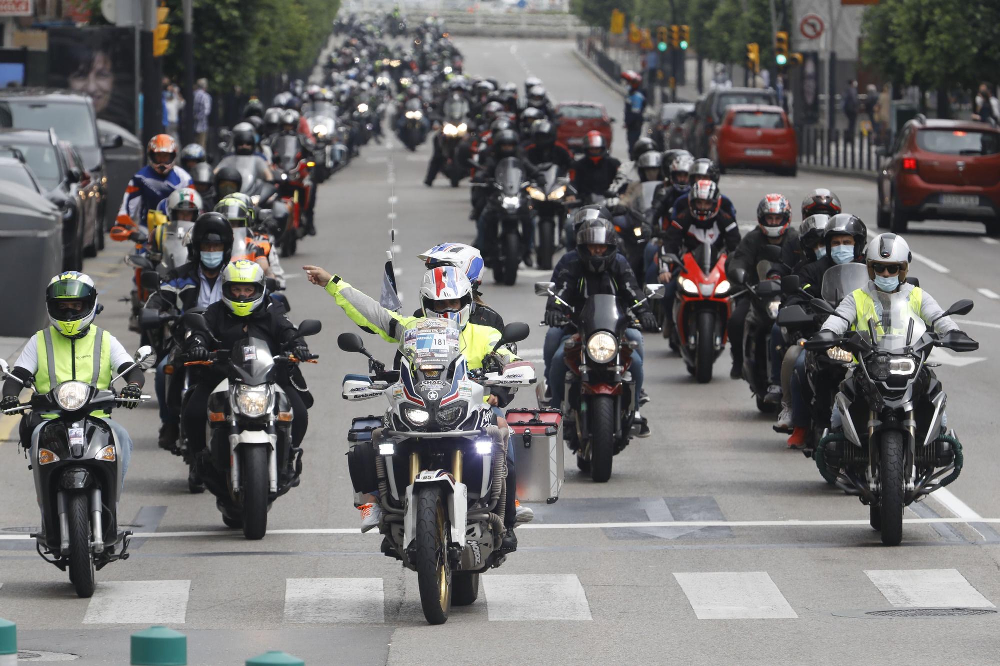 Concentración motos en Gijón