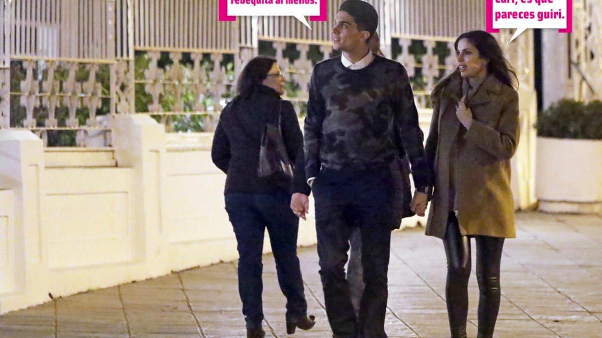 Melissa Jiménez y Marc Bartra en Sevilla