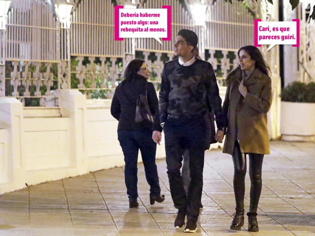 Melissa Jiménez y Marc Bartra en Sevilla