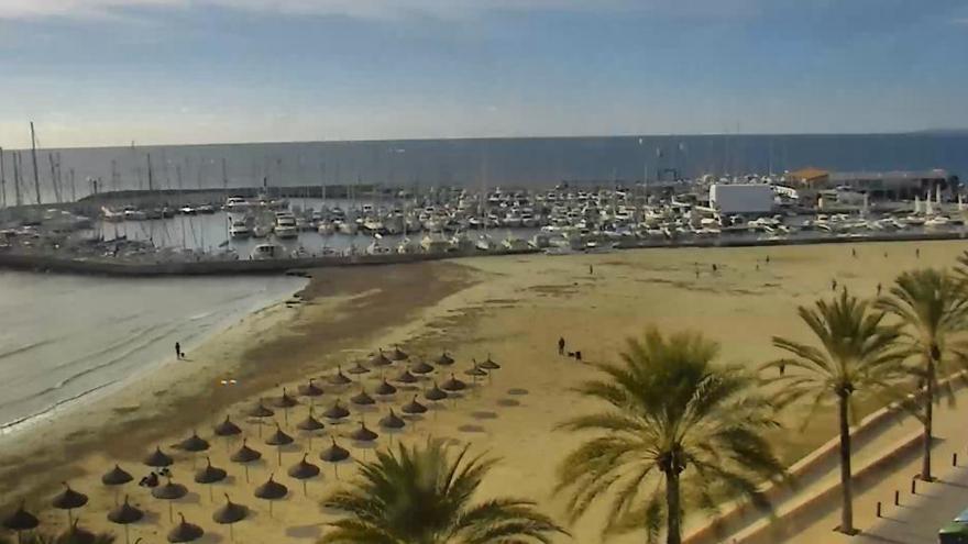 Schöne Aussichten an der Playa de Muro am Sonntag (13.1.)