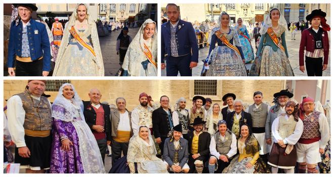 Las comisiones de falla en la Procesión de la Virgen (I)