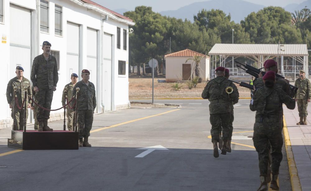 Ejercicio de la policía militar en Bétera con presencia del rey