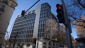 Archivo - Entrada a la Audiencia Nacional en la calle García Gutiérrez, 1, a 13 de enero de 2025, en Madrid (España).