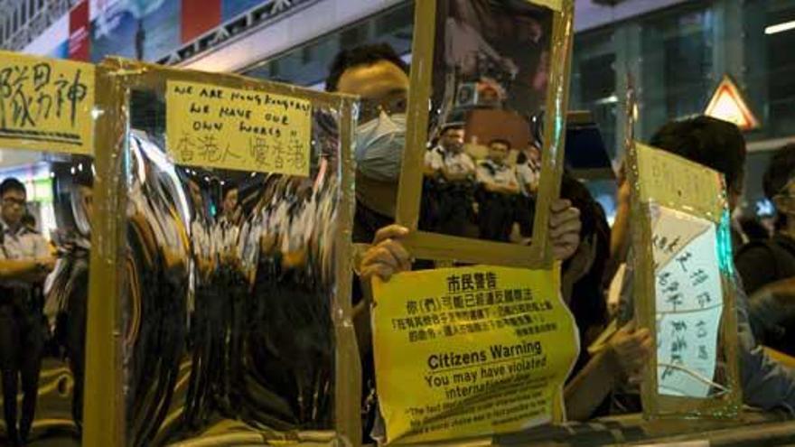 Manifestaciones en Hong Kong.