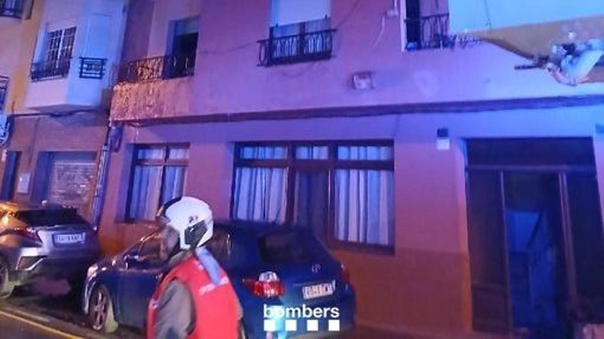 L'hostal afectat per l'incendi a Roses
