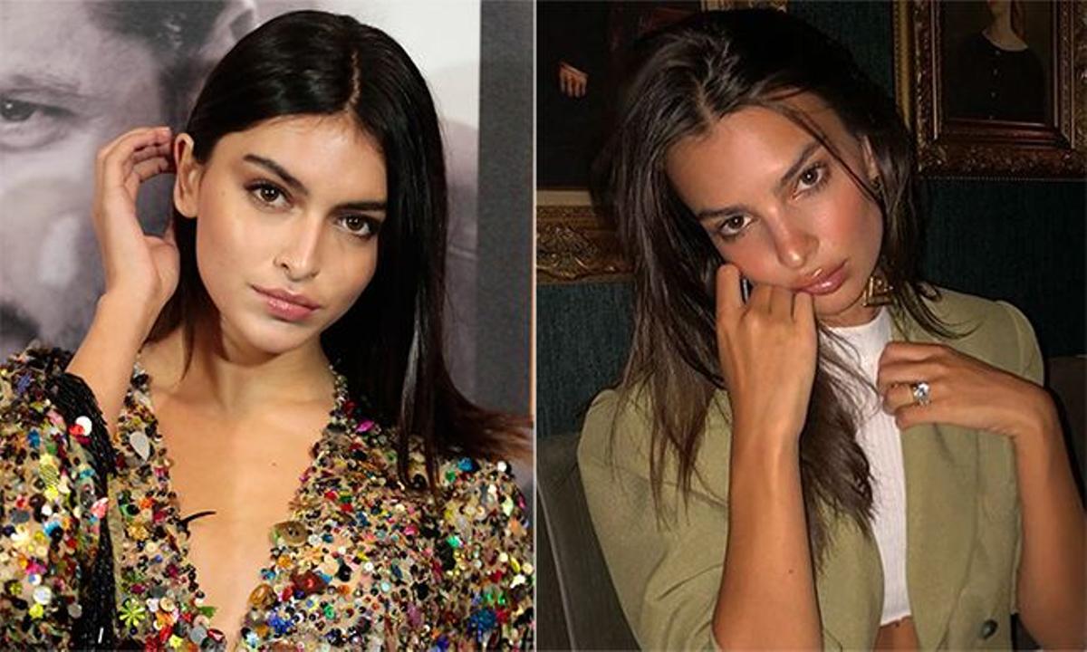 El parecido físico entre Lucía Rivera y Emily Ratajkowski