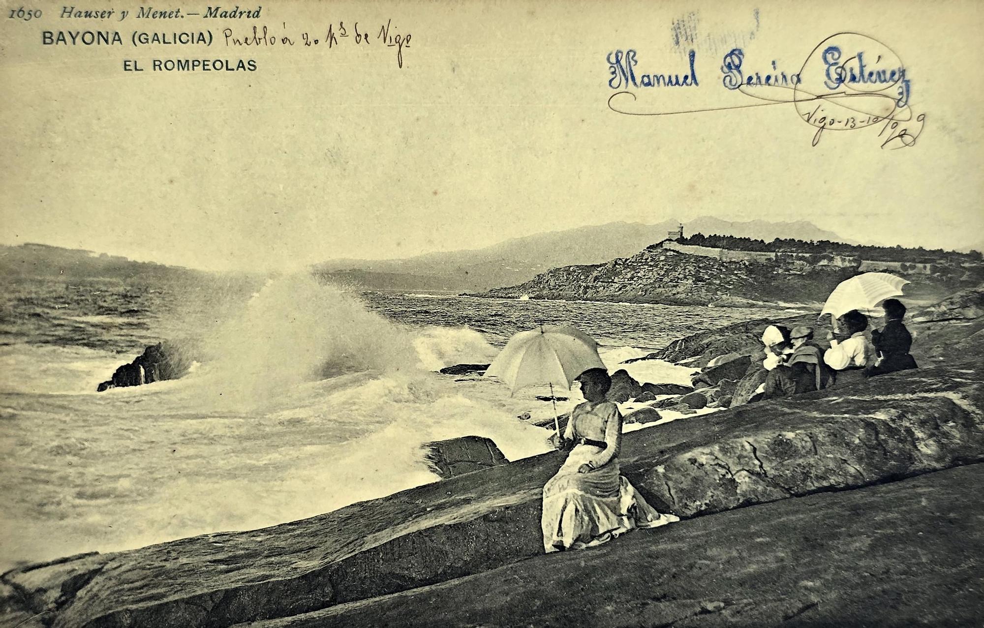 La historia de Baiona por correo postal