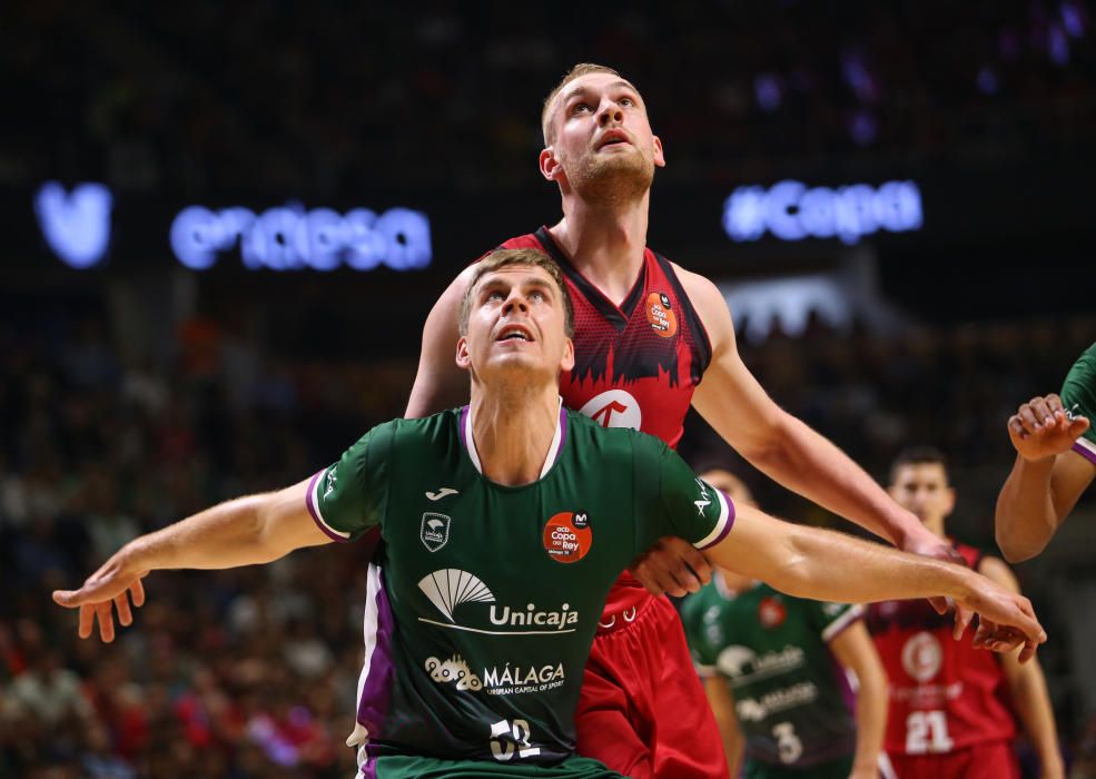 Victoria del Unicaja ante el Zaragoza en la Copa del Rey 2020.