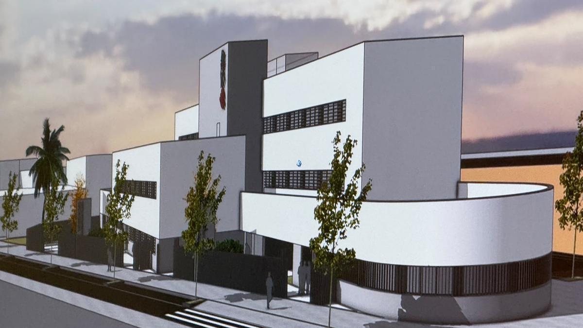 Imagen virtual de la construcción del futuro centro de salud de Riba-roja de Túria.