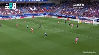 1-1 del SD Eibar 1 - 3 Real Sporting de Gijón en la jornada 8 de LaLiga Hypermotion