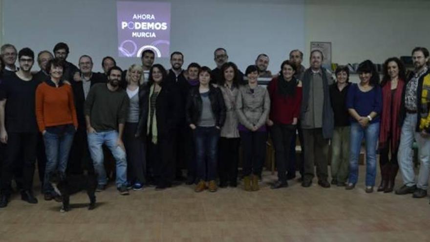 Miembros de la candidatura ´Ahora Podemos´.