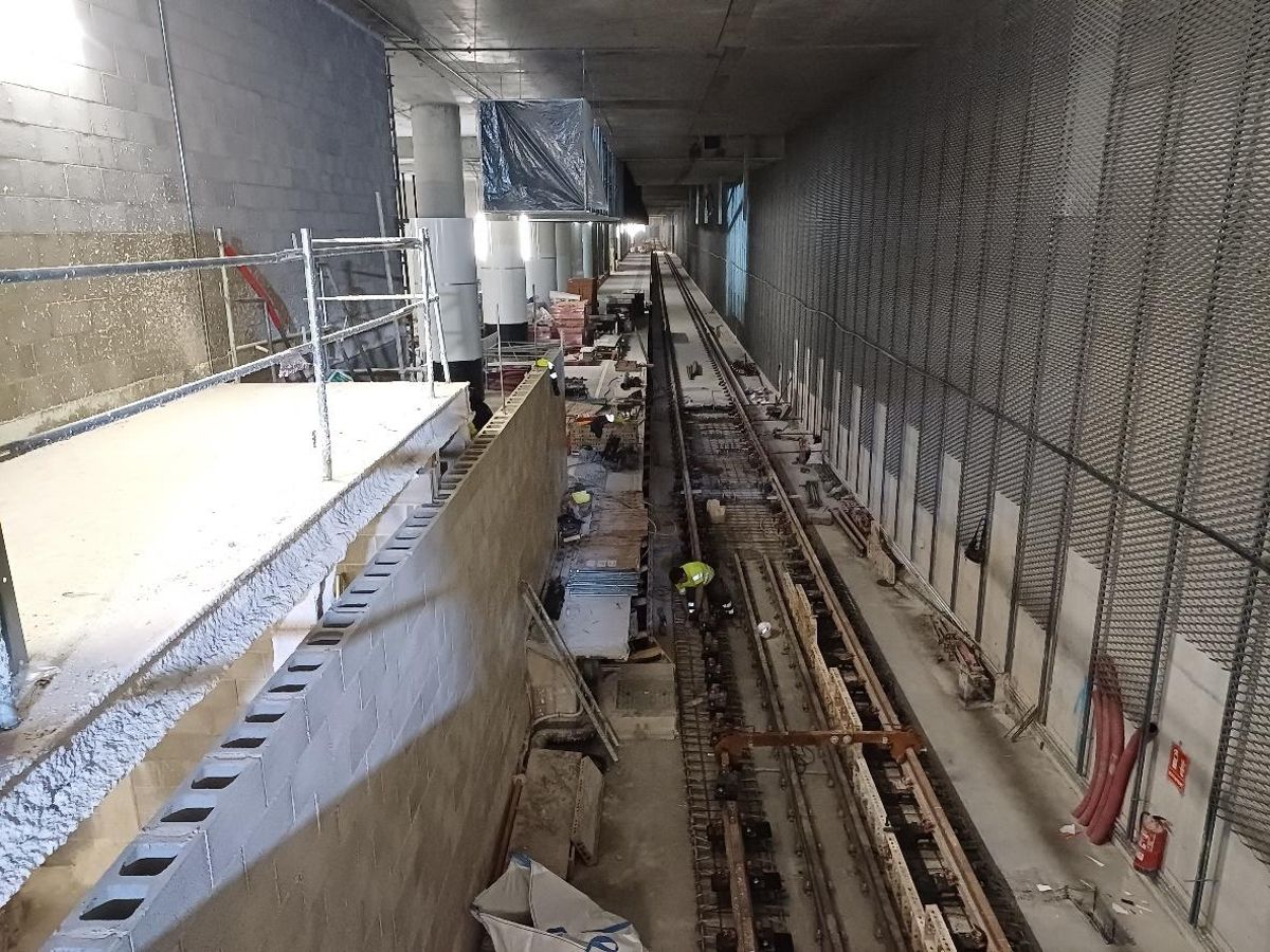 El Ministerio de Transportes ejecuta el acceso ferroviario a la T1 del aeropuerto de Barcelona-El Prat