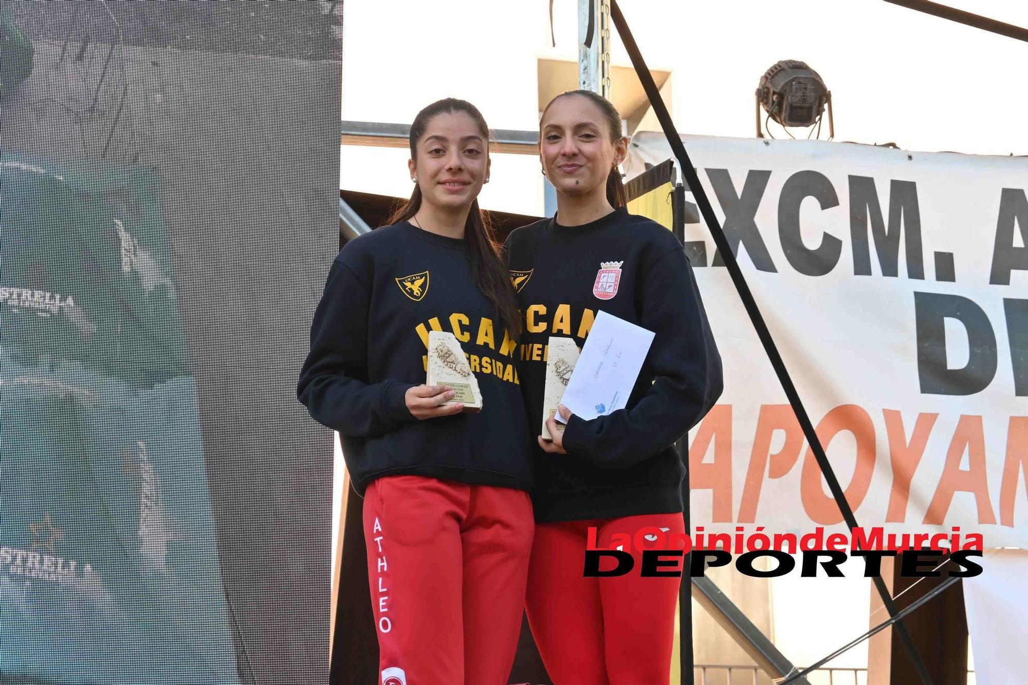 FOTOS: Podio de la Media maratón de Cieza