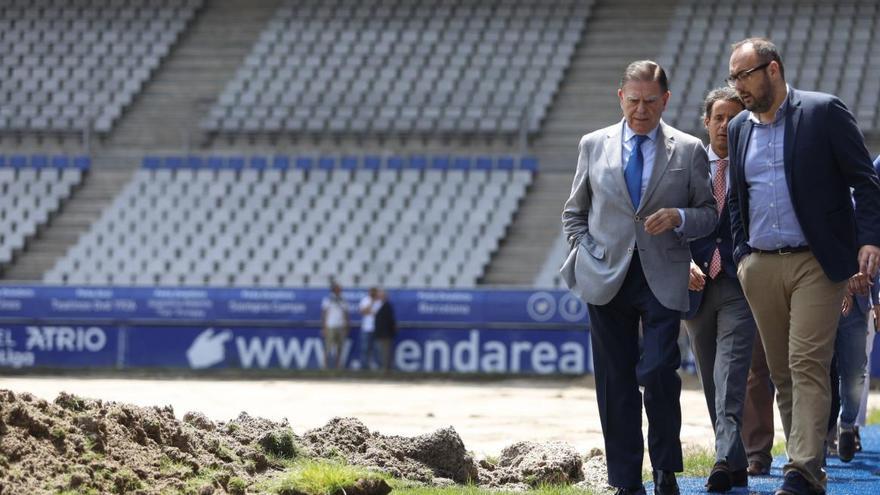 Canteli, sobre los futuros asientos azules del Tartiere: &quot;Tiene que pintarlos el Oviedo, pero no deben andar muy allá de dinero&quot;