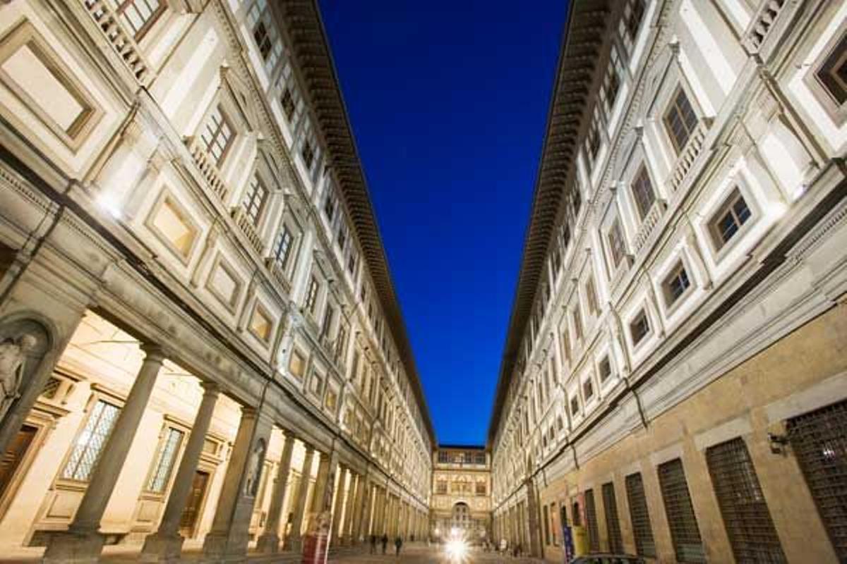 Patio de la galería Uffizi.