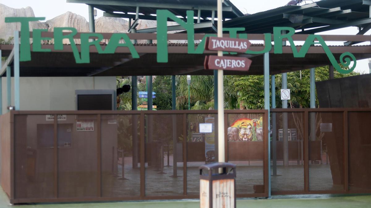 Entrada del parque Terra Natura en Benidorm.