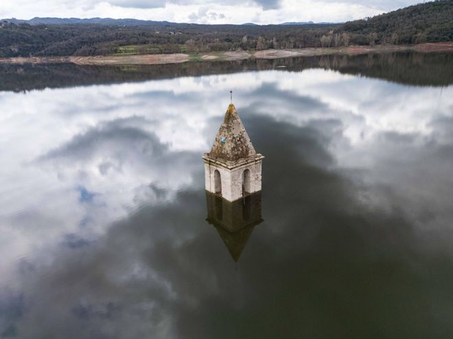 Imagen del temporal en Catalunya