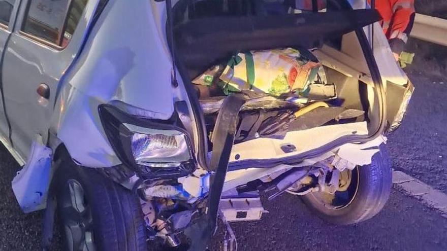 Seis heridos en un doble accidente en la A-7 en Vélez-Málaga