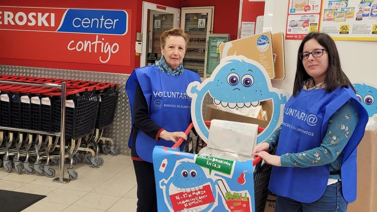 Voluntarias del «Zampakilos» en Eroski Vigo.