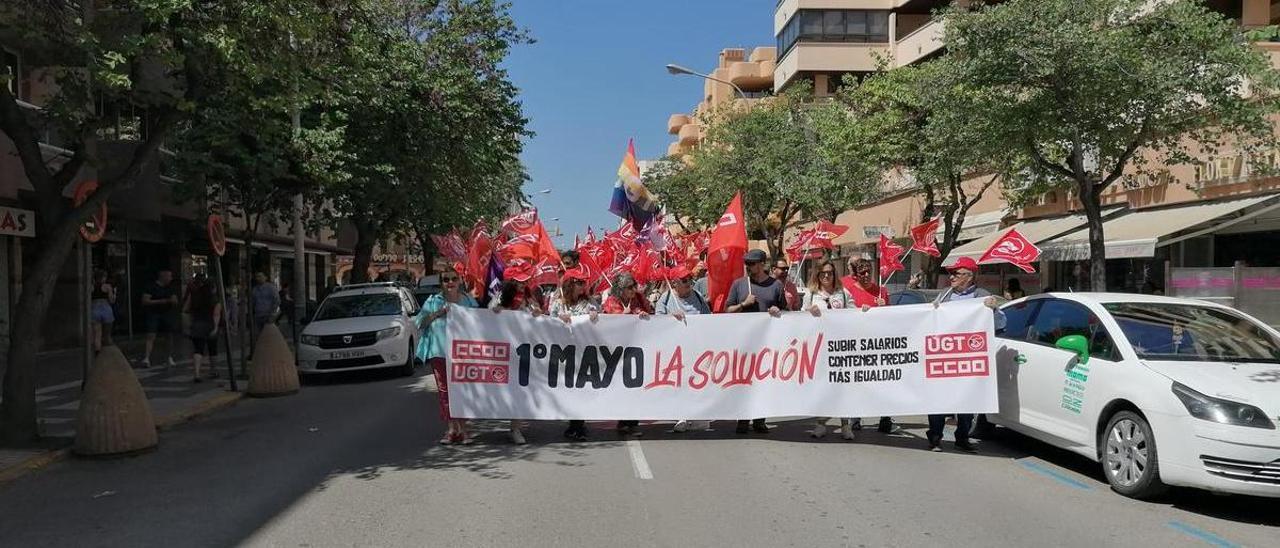Manifestación del Día del Trabajo en Ibiza