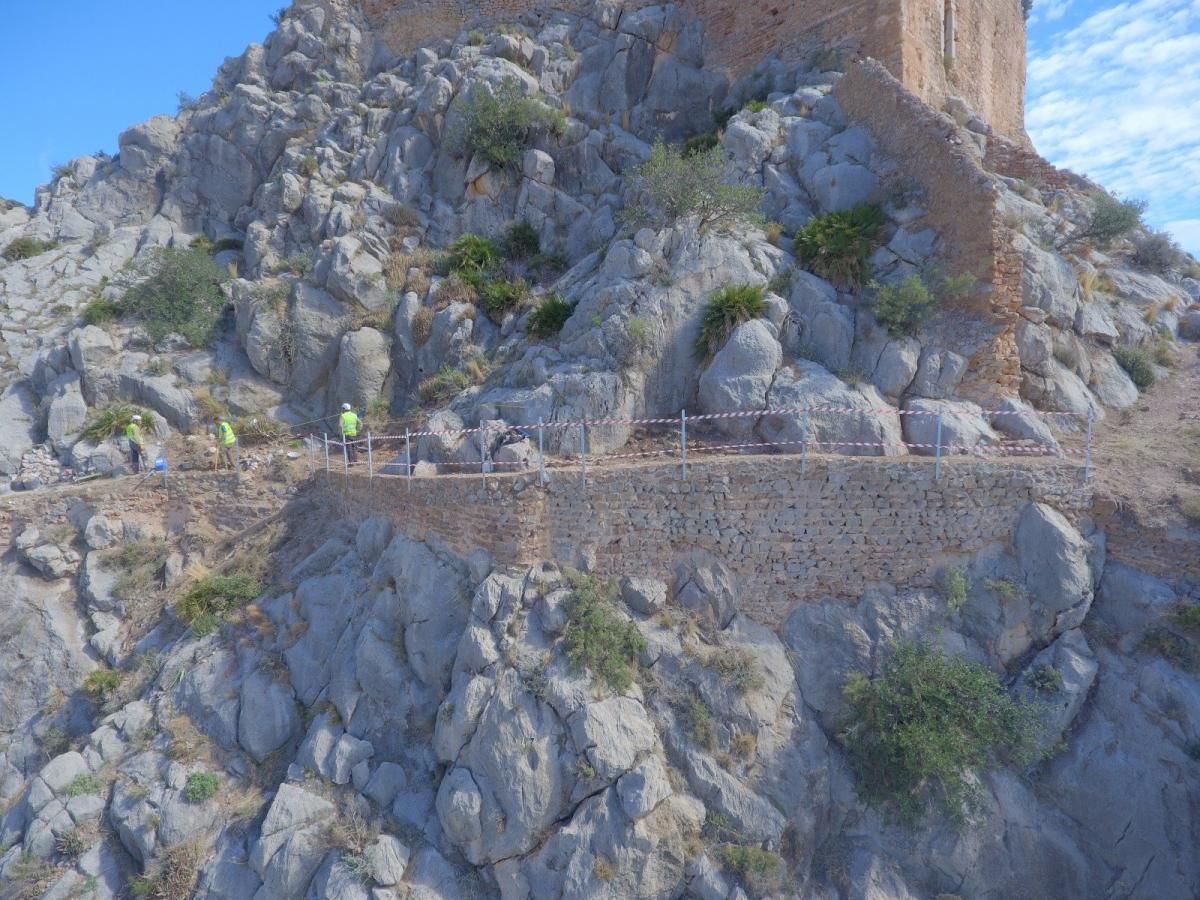 Fin de la primera fase de las obras del Castell de Borriol