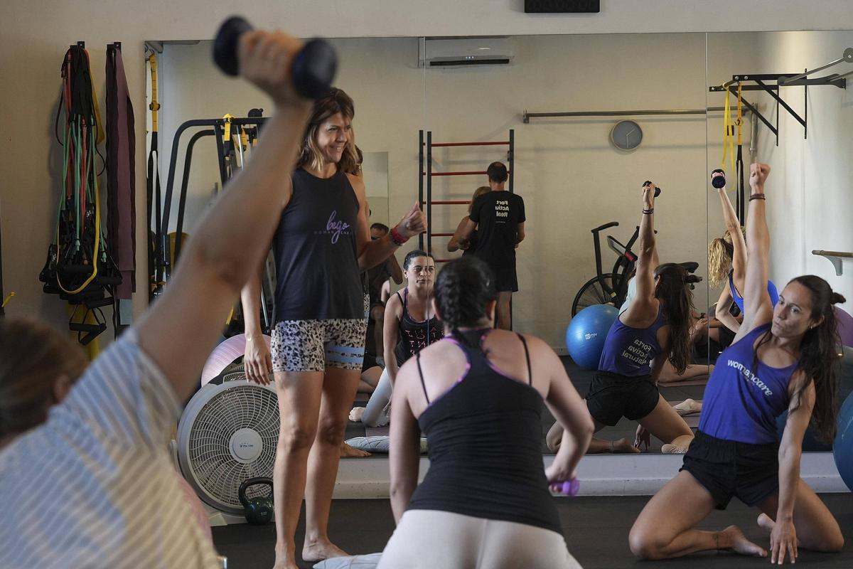 Imatge dels entrenaments al centre Woman Care