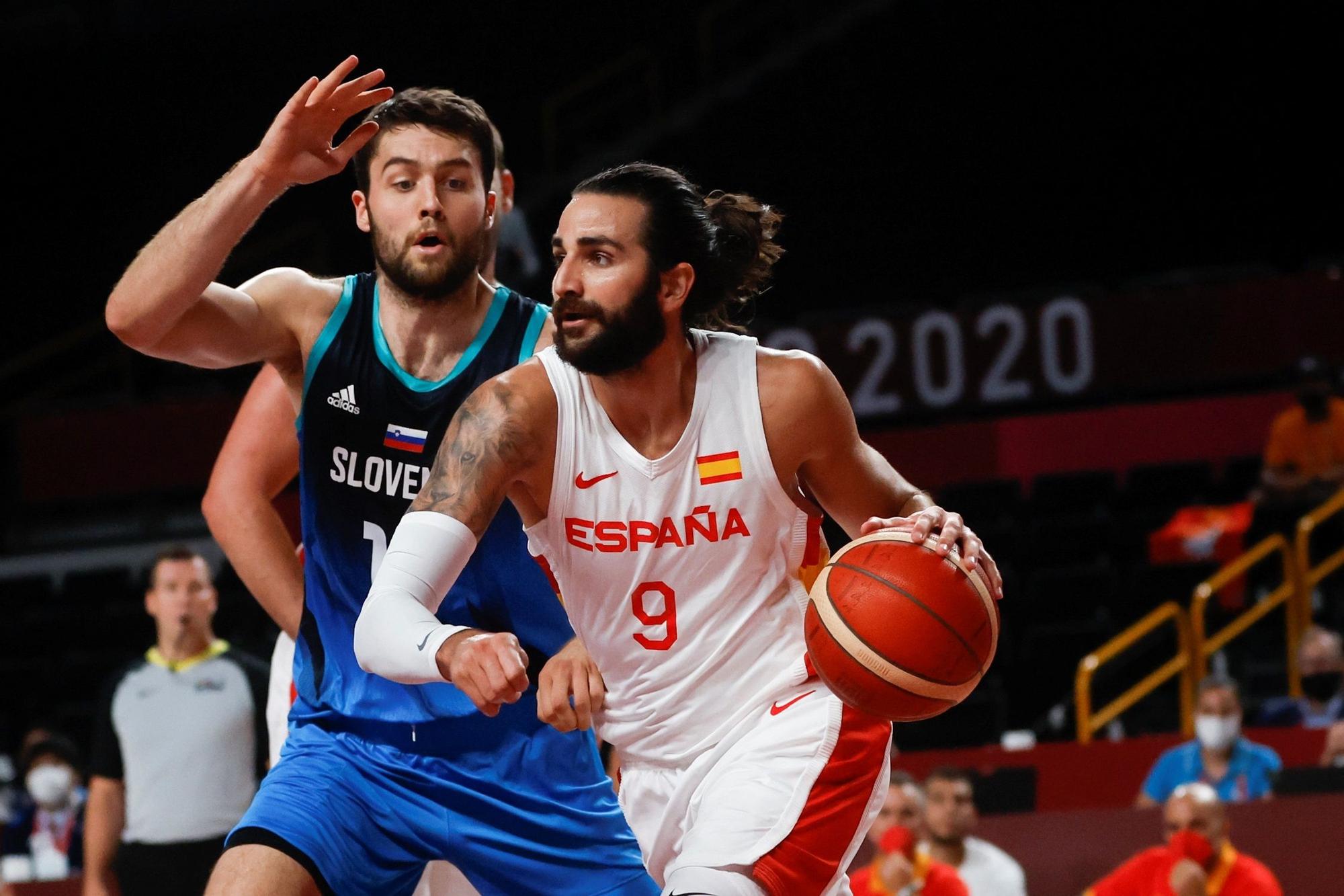 Mike Tobey, con Eslovenia ante Ricky Rubio