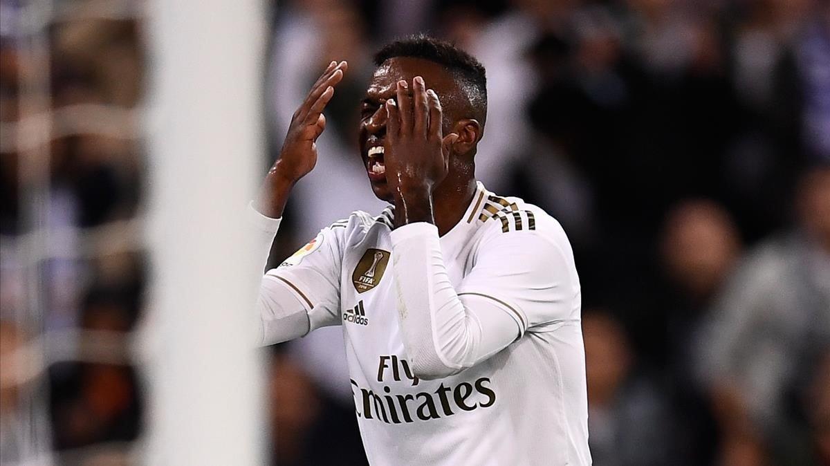 rpaniagua50714049 real madrid s brazilian forward vinicius junior reacts after191103184709