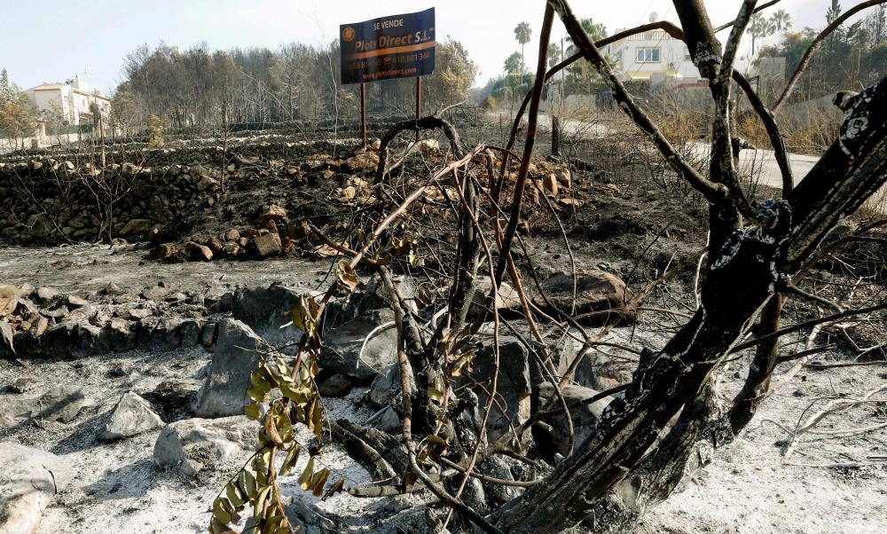 El paisaje después de la tragedia en Xàbia y Benitatxell